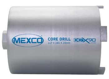 Mexco dry core drills should be used in conjunction with a minimum 850W+ drill motor fitted with a slipping clutch.