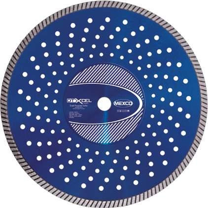 DUAL PURPOSE TURBO GENERAL PURPOSE The DTX Dual Purpose Turbo diamond blade is recommended for the contractor cutting a wide range of non-abrasive