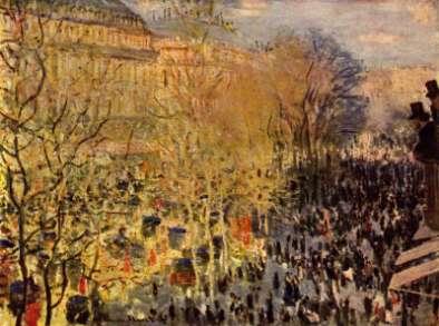 Daguerre, Le Boulevard du Temple and Monet s Boulevard des Caupines in Paris, ca.