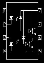 coupled to a high speed integrated photo detector logic gate with a strobable output.