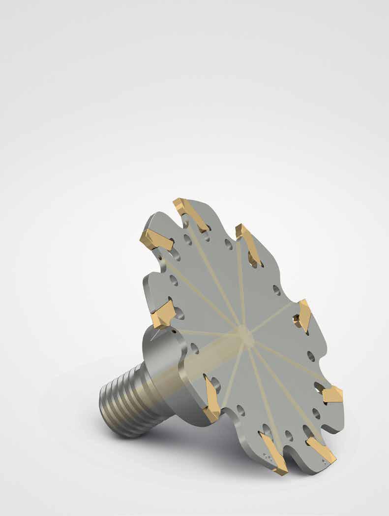 COOL SLIM SLOTTING SMALL-DIAMETER DISC MILLING CUTTER WITH NEW INTERNAL COOLING Speciic for slim slotting and cutof operations, the new close-pitch 335.