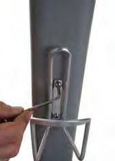 bolts holes are empty (Figure #2) hold the water bottle holder up to the post as