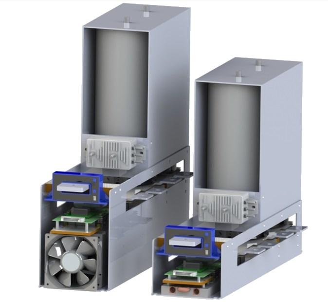 Datasheet Modular Inverter System VARIS -10-17 Individual circuit arrangement Water or forced air cooled 2740µF capacitance per module Optical or electrical signal transmission Current and