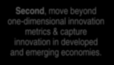 Second, move beyond one-dimensional innovation