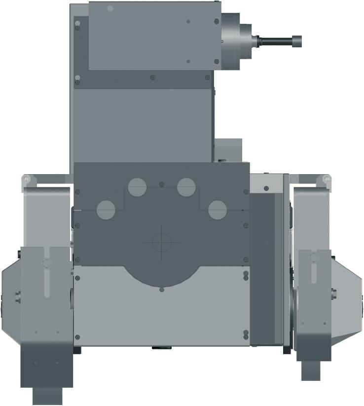 When swiveling the wheelhead into any angle, the positions of the grinding wheel edges are automatically