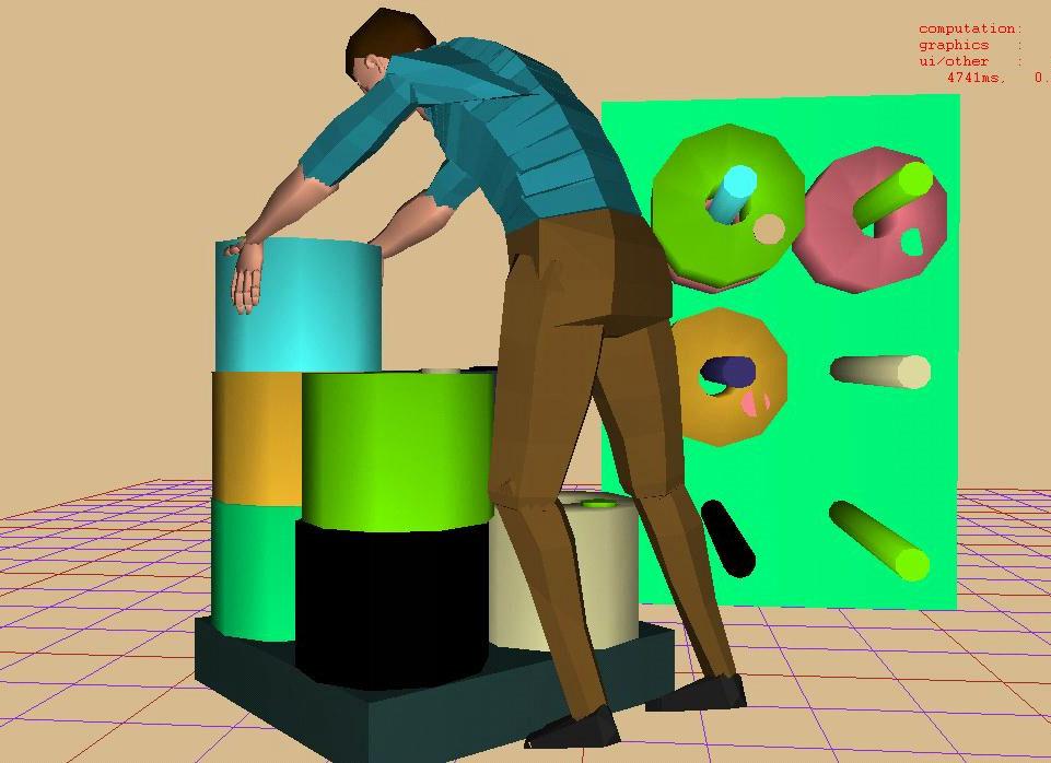 This virtual environment can be modeled directly in the human modeling software or be imported from computer-assisted design software (CAD) [5].