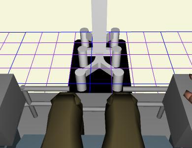 Figure 2. Human modeling application to visibility problems using Jack software Human modeling originated at the end of the 1960 s by modeling reach in a seated position.
