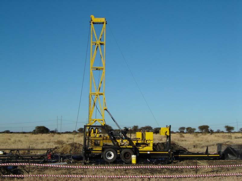 PRODUCTION Discovery Drilling averages 1500m per rig per month. This in itself is an excellent record and should indicate to the client that we do not intend for a machine to waste any time on a hole.