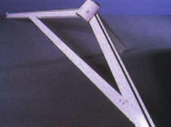 Secure rafter to ridge bracket using 38mm screw as shown.