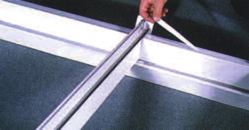 PVCu Liner Section Through Adjustable Ringbeam Aluminium Ringbeam