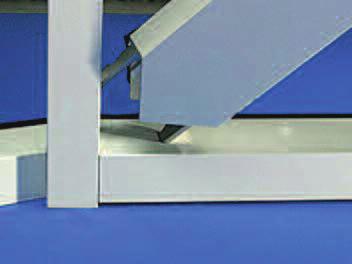 wall. Secure ridge to host wall using 100mm x 10mm Fischer
