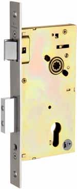 4626-NS SERIES Euro Mortise Lock F13, F21, F22, F30, F34 Backset: 60mm Hub: For 8mm Square Spindle 4626-NS GB-12955-2008 耐火試驗 GA/T73-94 機械防盜鎖 4626-NS Saw-Proof Hardened Steel Pins in the Deadbolt