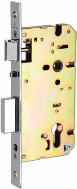 4653 SEIRES Euro Mortise Lock 4653 GB-12955-2008 耐火試驗 F13, F21, F22, F30, F34 Backset: 60mm, 70mm Hub: For 8mm Square Spindle Anti-Thrust Bolt Panic Action 4653 One Action Deadbolt Body 2mm Thickness