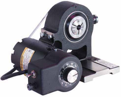 SPIN-INDEXER Harig s durable 5C collet spin fixture offers production plus capabilities and is easily motorized.