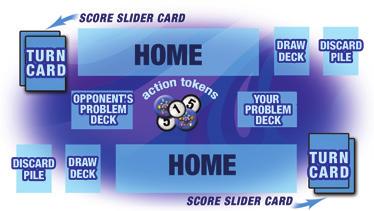Game Setup To set up the game, both players follow these steps: 1. Place your Mane Character, Start side up, in your home. 2. Choose a Problem marked Starting Problem from your Problem deck.