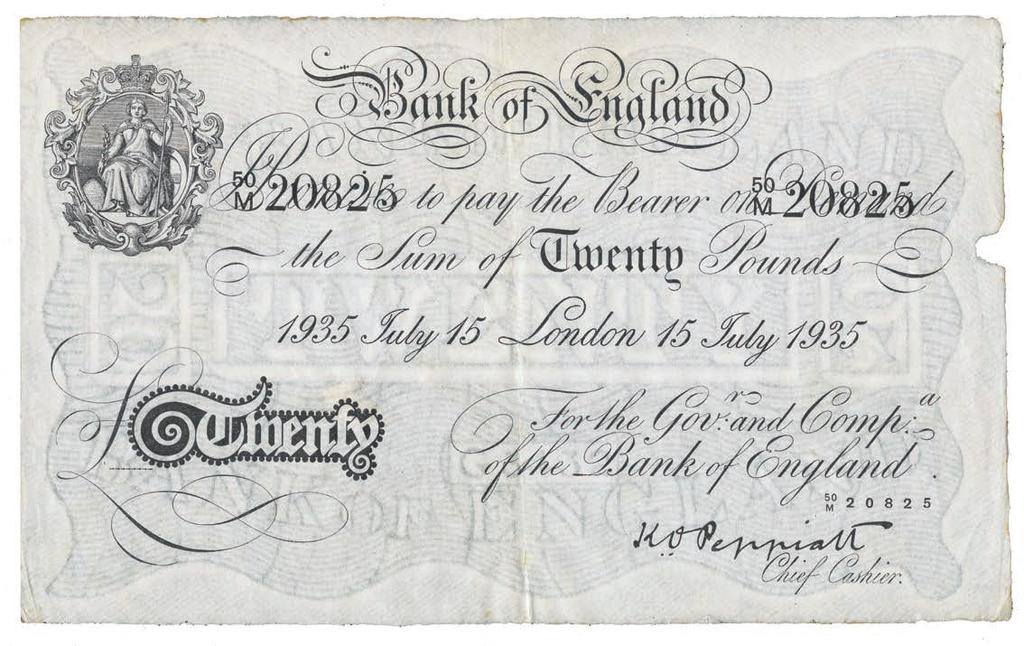 (3) 400-600 4041 Treasury Notes, United Kingdom of Great Britain and Ireland, Norman Fisher, 10-Shillings (8), undated (1919), consecutive red serial nos.