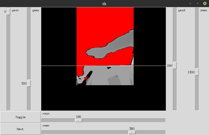 Figure 2: Figure 4: The Setup of the second calibration Kinect device Figure 3: The first calibration screen screen Once the calibration is done, the user arrives at the actual application seen in