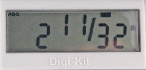 indicating an additional 1/64 of an inch measurement making the true, full resolution measurement 2 13/64ths. Some users find this resolution unnecessary and prefer the 16ths or 32nds mode instead.