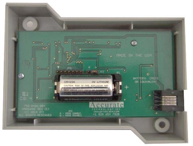 Changing the Battery A low battery indicator will appear in the lower left corner of the LCD. When battery voltage drops below approximately 2.