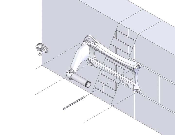 Installation Option A - Masonry Walls (For Option B, stud-wall installation, skip ahead to page 8) Determine the mounting location Step A7 In deciding where to mount the hose reel, make sure that the