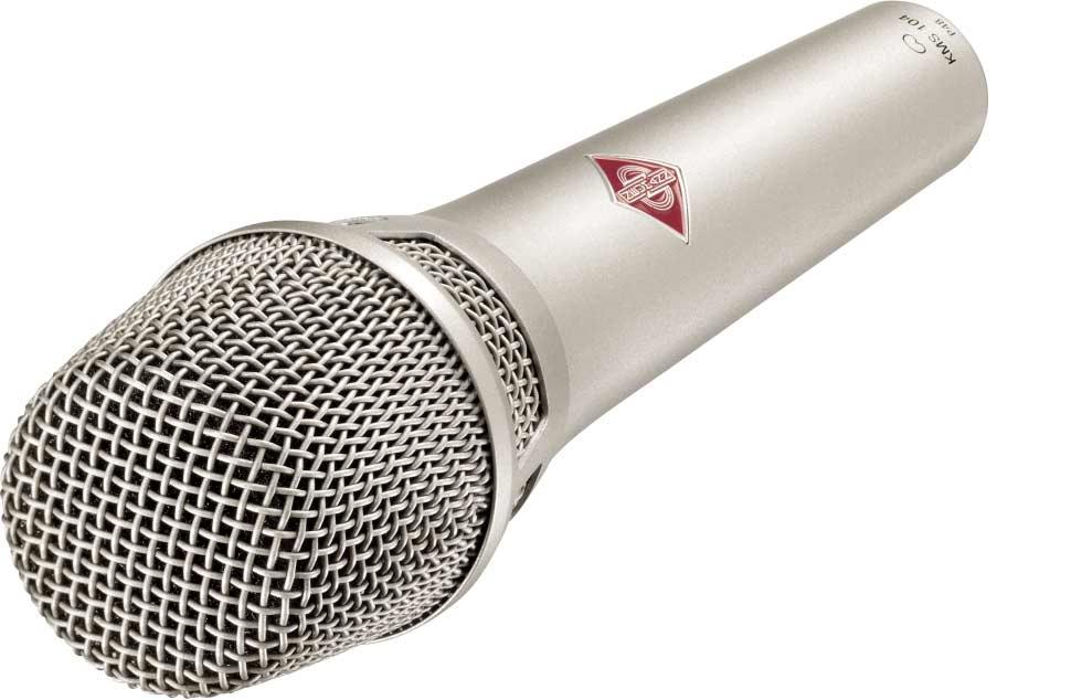 KMS 104/105 Delivery Range The KMS 104 and KMS 105 microphones, with a matching stand clamp, are supplied in an attractive padded nylon bag that is sufficiently durable for touring.