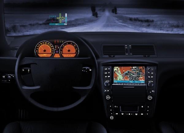 position, or steering Head-up displays Projections onto windshield