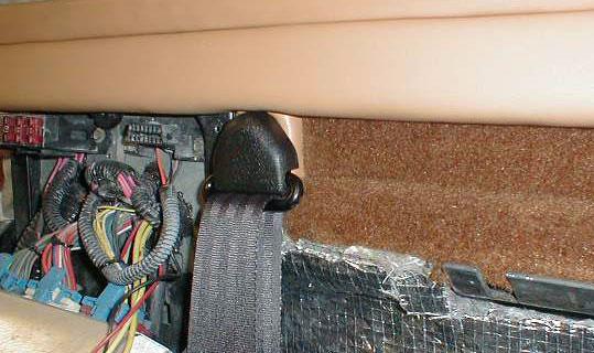 Sill Seat Belt connection to