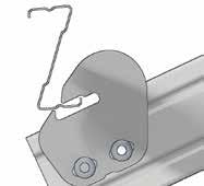 Fold out the strut and fasten it to the pile-driven foundation with a M10x90 bolt, a washer and a M10 nut Tighten the