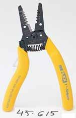 AWG 8-16 AWG 45-918 Reflex Super T -Stripper 6/32 and 8/32 45-615 self-chasing screw-cutting holes Ergonomic design for maximum comfort Curved handles help reduce wrist fatigue