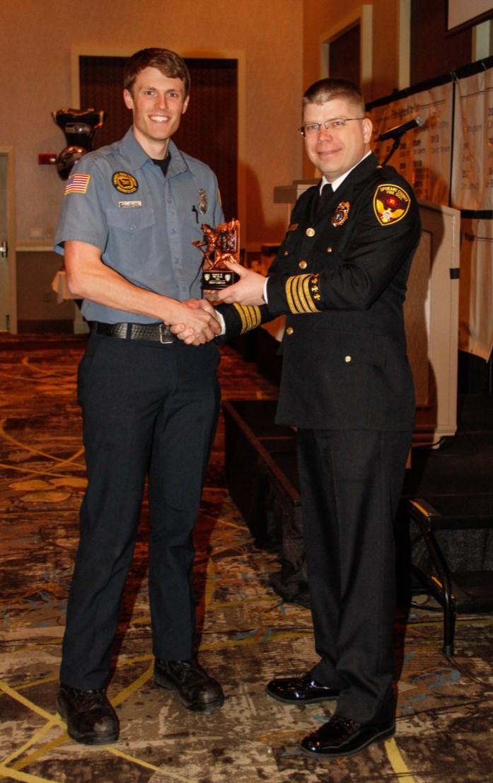 Resident Firefighter of the Year Derek Edwards Officer of the Year