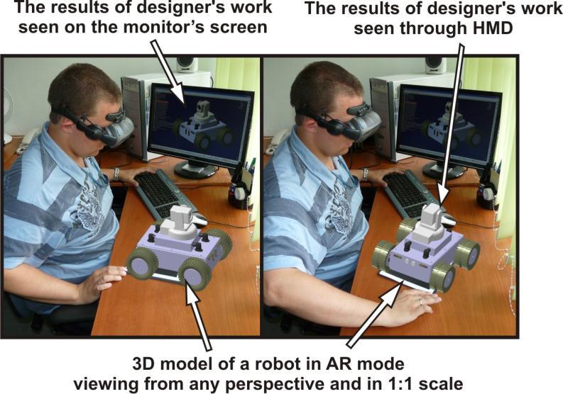 6 M. Januszka, W. Moczulski The system aids the designer in decision making with the use of a modern AR communication human-computer interface (fig. 3e).