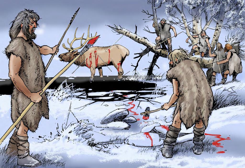 Stone Age Men Hunting for Food Topical Resources