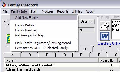 RESOLVING PARISH DUPLICATES 9 Import a Family Record This procedure is available only to those parishes that are synchronizing data with their diocesan databases.