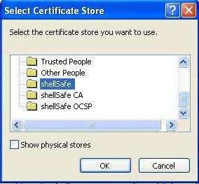 Pentru a putea cripta un document trebuie să aveţi instalat certificatul în aplicaţia clicksign. Pentru aceasta faceţi click dreapta pe certificat şi apoi selectaţi : Install certificate.