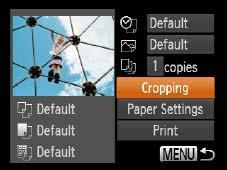 Cropping Images Before Printing (Cropping) By cropping images before printing, you can print a desired image area instead of the entire image.