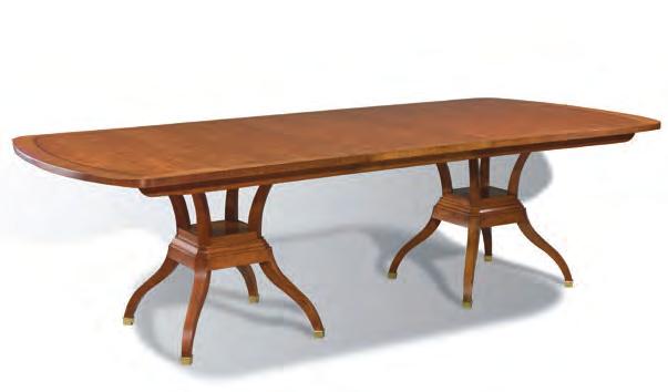 501-2 Custom Dining Table 82W 48D 30H Two - 20 leaves, extends to