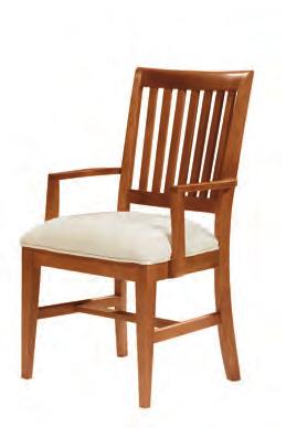 23D 38H 17SD 19SH Burnished Oil Finish  412 Side Chair