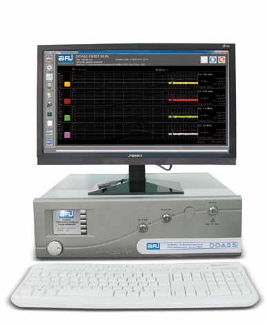 DDA55 DISCONTINUOUS DISTURBANCES ANALYSER Based on a PC integrated architecture with WINDOWS 7 Embedded OS, DDA55 click analyser is ready to operate with advanced software for EMC testing to
