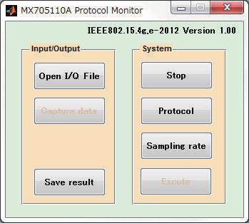 MX2690xxA/MX2830xxA/MX2850xxA series Software Wi-SUN Protocol Monitor MX705110A (Continued) This product was jointly developed with the National Institute of Information and Communications Technology