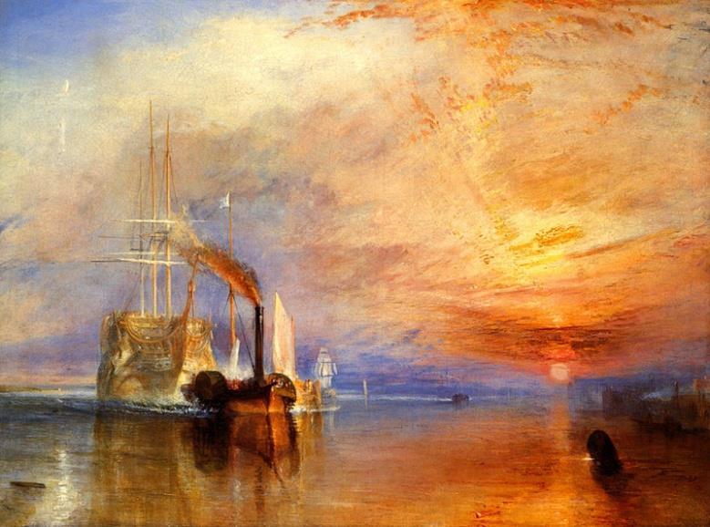 Warm Colors The Fighting Temeraire by William Turner In The Fighting Temeraire by William Turner, the warm colors of the sunset give a feeling of brightness and heat.
