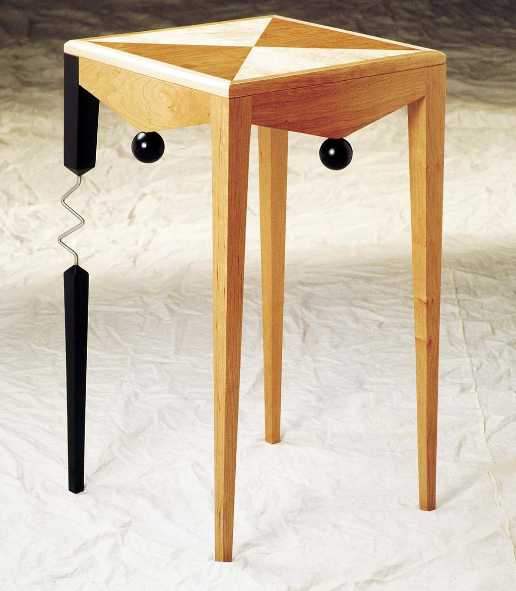 Side Table Cherry and Maple,