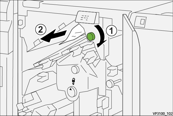Two-Sided Trimmer 2. Rotate knob 2 counterclockwise to align the mark on the knob with the unlock position (a mark resembling an open padlock). 3.