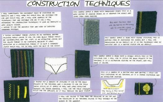 GCSE Design and Technology (Textiles Technology) Teachers' Guide 14 Page 7 Construction/Making Mark Description of Attainment 0 No development of the construction/making presented.