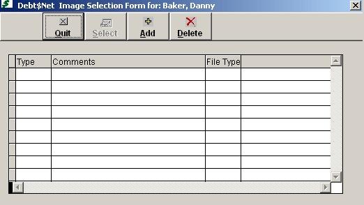18-9). Figure 18-9. Account/Debtor Inquire/Change Menu Option. When the Debtor Selection Form displays, select the appropriate debtor from the list to display that debtor s Base Working Screen.