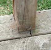 structural connections commonly found in residential wood decks.