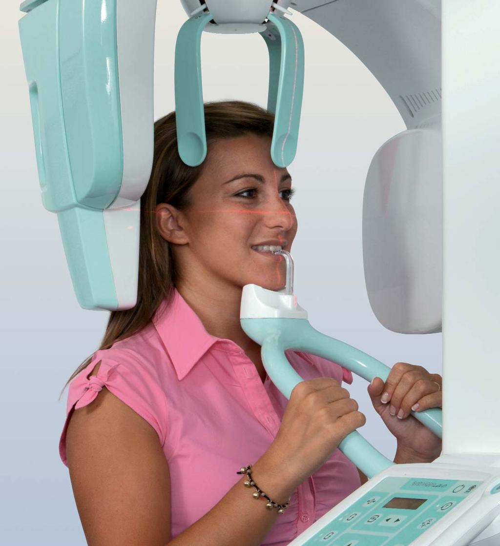 The focal layer is electronically adjusted, without repositioning the patient.