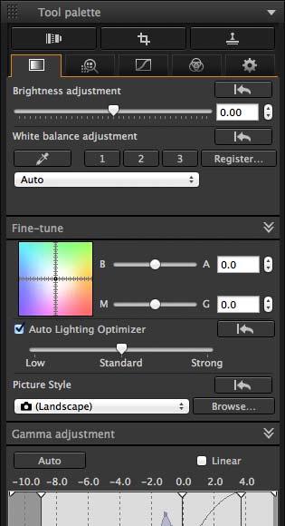 Applying Personal White Balance In the main window, select the image to which a