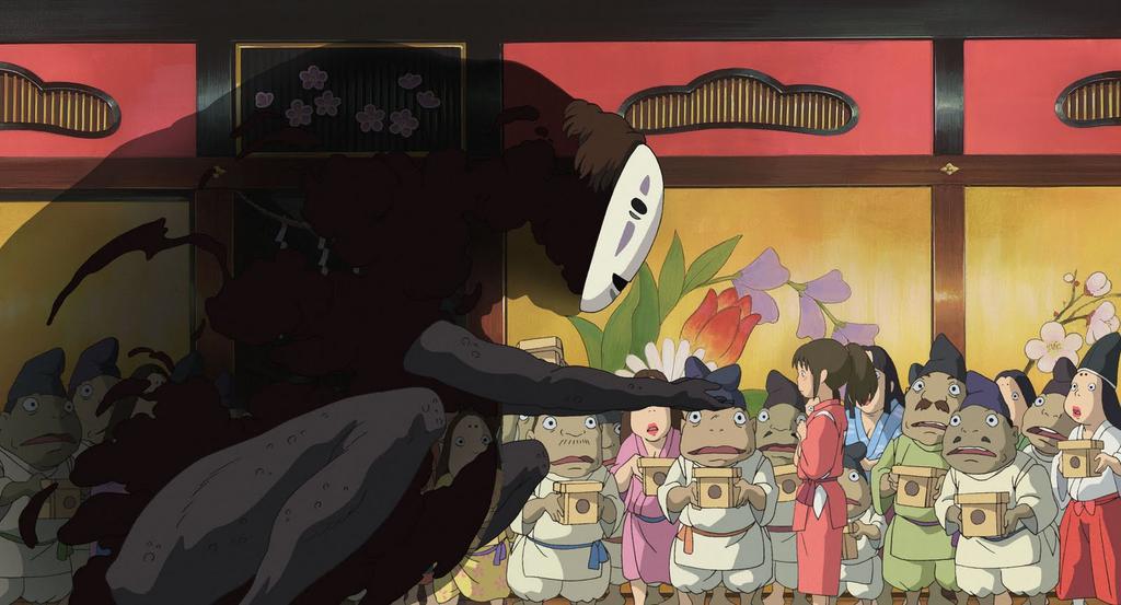 Spirited Away and Ju-On: The Grudge Age: 25-39 year olds are fans of Spirited Away but I believe that the age ranges from 14 and over because this has been done by Studio Ghibli, where their films