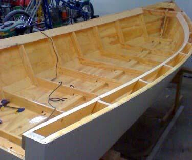 Strip decking was added to this hull.