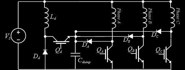 source voltage during the defluxing period, while the additional common inductor and switch acts as a chopper, allowing some of this energy to be returned to the source while maintaining the